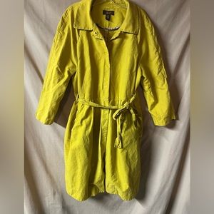 Women's Yellow Trench Coat